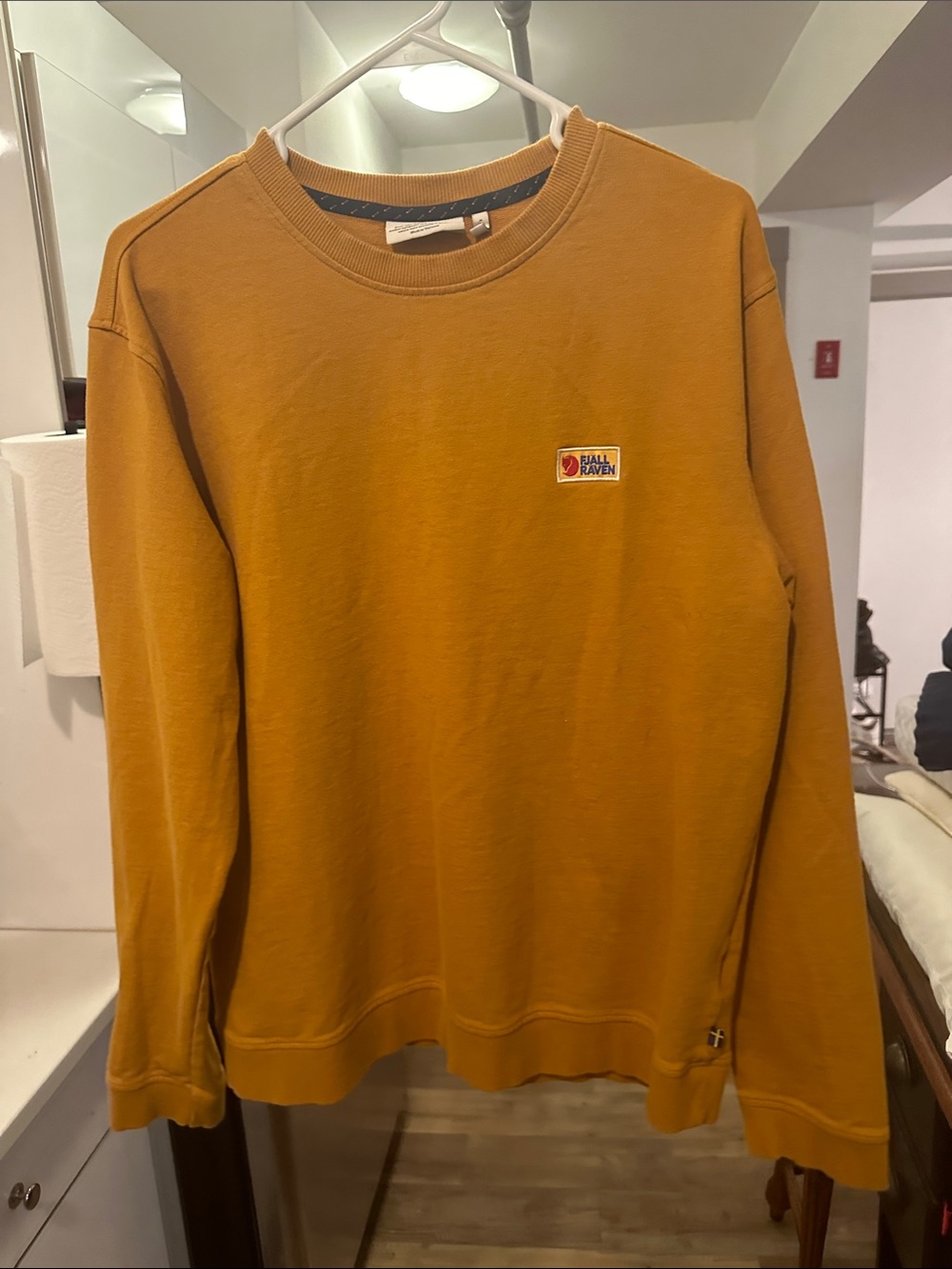 Fjallraven Mustard Yellow Crewneck Sweatshirt